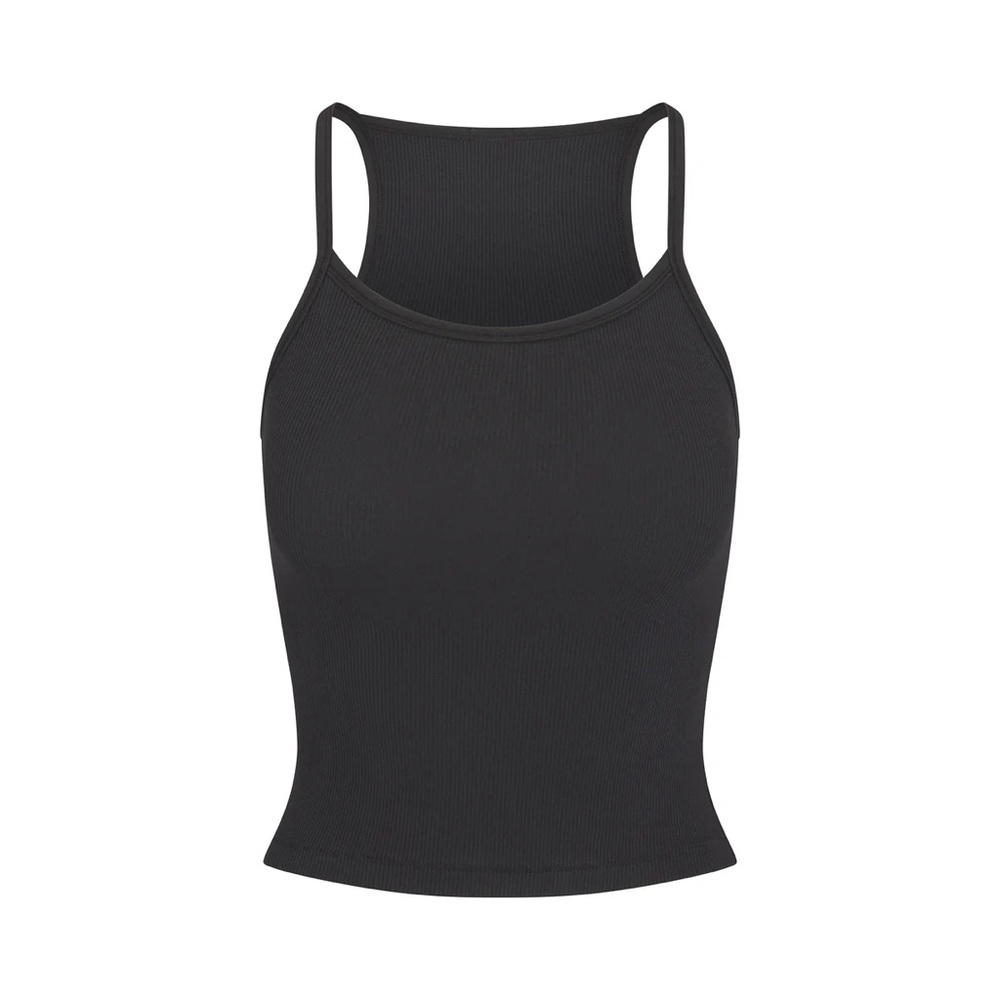 {SKIMS} COTTON RIB CAMI [SOOT]